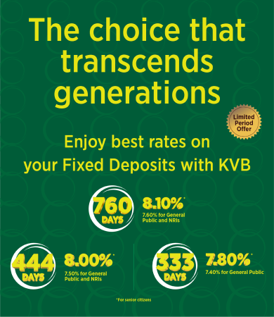 KVB 333 and 444 Special Deposit Scheme